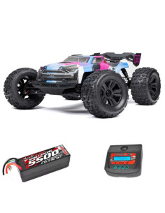 PACK ARRMA KRATON 6S 4X4 RTR 1/8 BRUSHLESS 6S BLX V6+BATERIA LIPO 5500MAH 4S+CARGADOR 80W - Imagen 1
