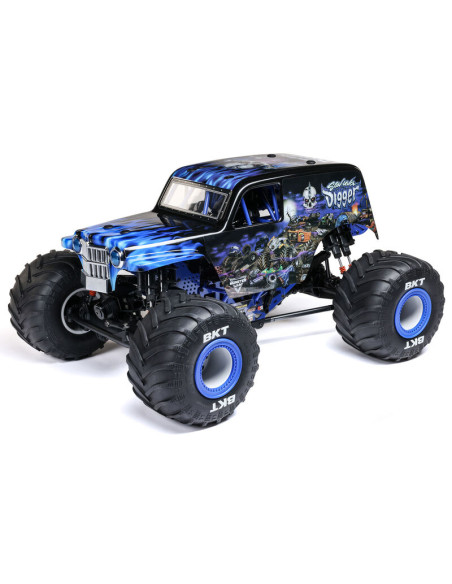 LOSI MONSTER TRUCK RTR SON-UVA 4x4 CON EJE SOLIDO BRUSHLESS 1/8, LMT 2.0 AZUL - Imagen 1