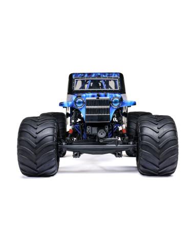 LOSI MONSTER TRUCK RTR SON-UVA 4x4 CON EJE SOLIDO BRUSHLESS 1/8, LMT 2.0 AZUL - Imagen 3