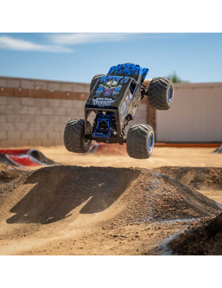 LOSI MONSTER TRUCK RTR SON-UVA 4x4 CON EJE SOLIDO BRUSHLESS 1/8, LMT 2.0 AZUL - Imagen 11