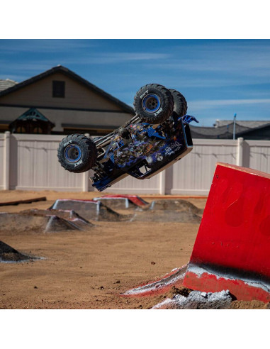 LOSI MONSTER TRUCK RTR SON-UVA 4x4 CON EJE SOLIDO BRUSHLESS 1/8, LMT 2.0 AZUL - Imagen 14