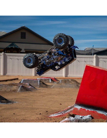 LOSI MONSTER TRUCK RTR SON-UVA 4x4 CON EJE SOLIDO BRUSHLESS 1/8, LMT 2.0 AZUL - Imagen 14