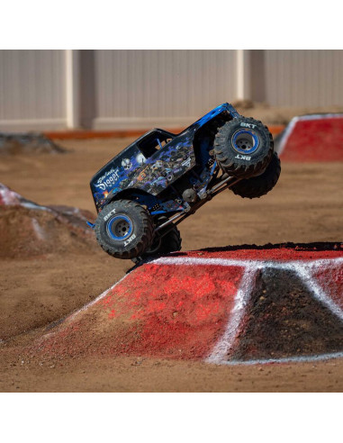 LOSI MONSTER TRUCK RTR SON-UVA 4x4 CON EJE SOLIDO BRUSHLESS 1/8, LMT 2.0 AZUL ACCION - Imagen 15