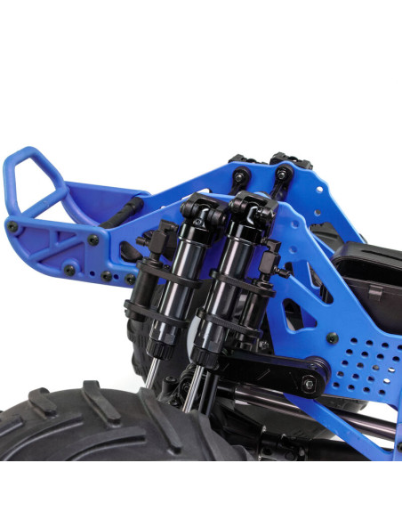 LOSI MONSTER TRUCK RTR SON-UVA 4x4 CON EJE SOLIDO BRUSHLESS 1/8, LMT 2.0 AZUL - Imagen 17