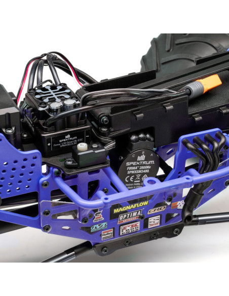 LOSI MONSTER TRUCK RTR SON-UVA 4x4 CON EJE SOLIDO BRUSHLESS 1/8, LMT 2.0 AZUL - Imagen 18