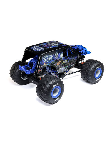 LOSI MONSTER TRUCK RTR SON-UVA 4x4 CON EJE SOLIDO BRUSHLESS 1/8, LMT 2.0 AZUL - Imagen 4
