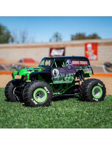 LOSI MONSTER TRUCK RTR DRAVE DIGGER 4x4 CON EJE SOLIDO BRUSHLESS 1/8, LMT 2.0 VERDE ACCION - Imagen 11