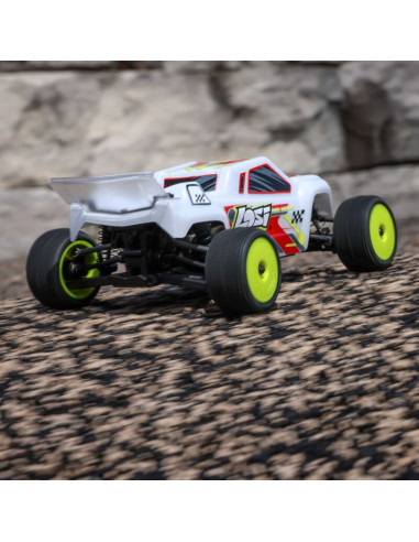 LOSI 1/28 Micro-T 2S 2WD RTR Stadium Truck,BLANCO(BATERIA Y CARGADOR INCLUIDOS) - Imagen 15