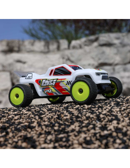 LOSI 1/28 Micro-T 2S 2WD RTR Stadium Truck,BLANCO(BATERIA Y CARGADOR INCLUIDOS) - Imagen 16