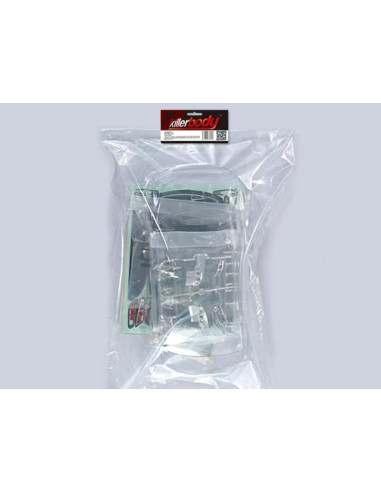 KILLERBODY CARROCERIA MITSUBISHI LANCER EVOLUTION X 1/10 TRANSPARENTE,NECESITA PINTURA - Imagen 2