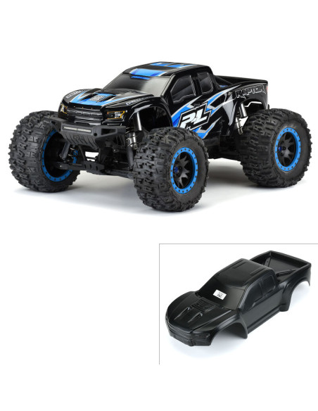PROLINE CARROCERIA 1/5 Ford F-150 Raptor 2017 precortada, carrocería negra resistente: X-MAXX - Imagen 1
