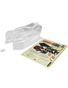 CARROCERIA ARRMA 1/8 con calcomanías, transparente: TYPHON 6S BLX(NECESARIO PINTAR) - Imagen 1