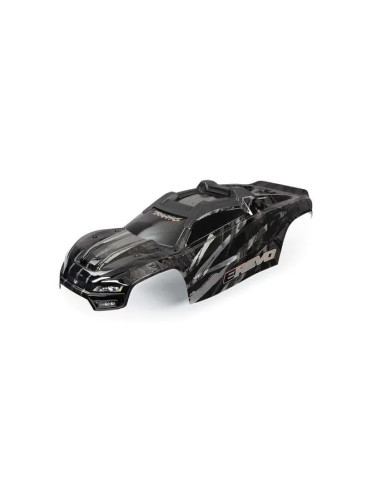 CARROCERÍA TRAXXAS E-REVO, NEGRO/ CALCOMANÍA PARA VENTANAS, REJILLA Y LUCES - Imagen 1