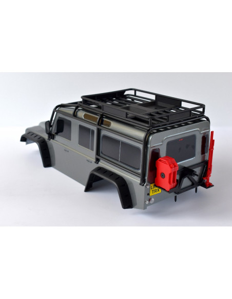TRAXXAS CARROCERIA Land Rover Defender,GRIS (completo con ExoCage, guardabarros interiores)NO INCLUYE RUEDA REPUESTO - Imagen 2