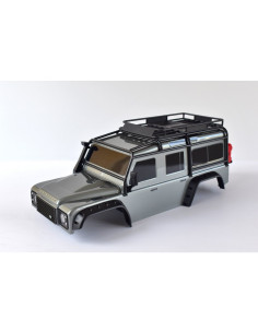 TRAXXAS CARROCERIA Land Rover Defender,GRIS (completo con ExoCage, guardabarros interiores)NO INCLUYE RUEDA REPUESTO - Imagen 1