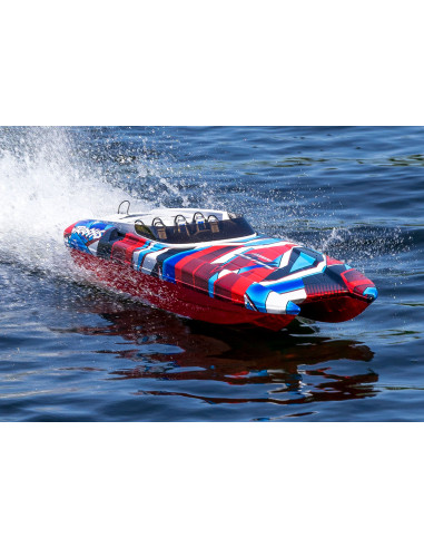 TRAXXAS Catamarán de carreras DCB M41 TQi TSM, rojo/azul - Imagen 3