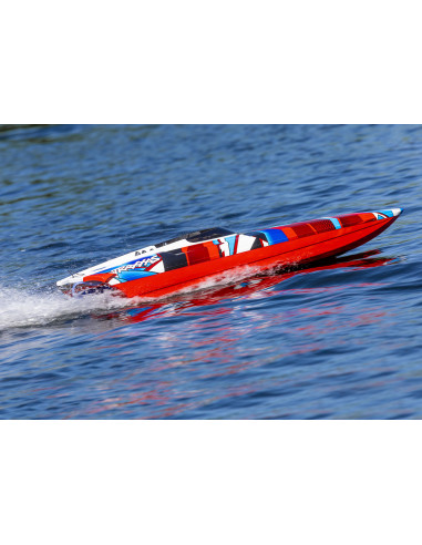 TRAXXAS Catamarán de carreras DCB M41 TQi TSM, rojo/azul - Imagen 14