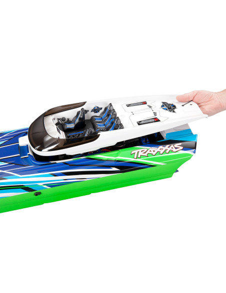 TRAXXAS Catamarán de carreras DCB M41 TQi TSM, rojo/azul - Imagen 6