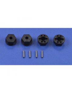 CARSON 500405435 Buje de llanta Truggy FY10 con pasador (4 piezas) - Imagen 1