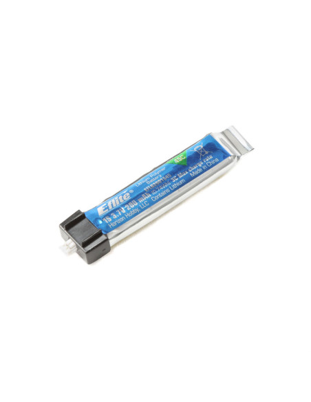 E-FLITE EFLB2001S45 Batería de LiPo de 3,7 V, 200 mAh, 1S, 45 C: PH 1,25 (Ultra Micro) - Imagen 1