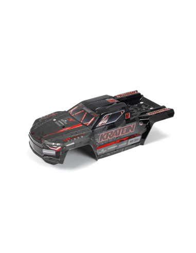 ARRMA ARA406169 KRATON 6S EXB, carrocería recortada, pintada y descatalogada, color negro y rojo - Imagen 1