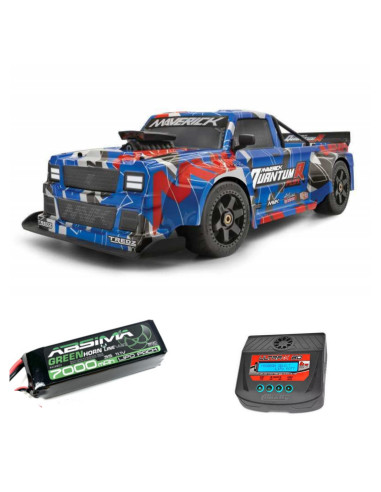 Imagen 1 - PACK MAVERICK QUANTUM R FLUX RACE TRUCK 1/8 RTR BRUSHLESS 4S ROJO/AZUL+BATERIA Y CARGADOR PACK MAVERICK QUANTUM R FLUX RACE TRUCK 1/8 RTR BRUSHLESS 4S ROJO/AZUL+BATERIA Y CARGADOR - Imagen 1