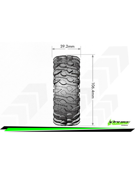 L-T3347VICR-ROWDY - Neumáticos Crawler Clase 1 Super Blandos 1:10 para Ruedas 1.9 1 Par - Imagen 6