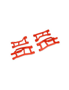TRX10725-ROJO Brazos de suspensión HD delanteros superiores e inferiores WideMaxx - Imagen 1