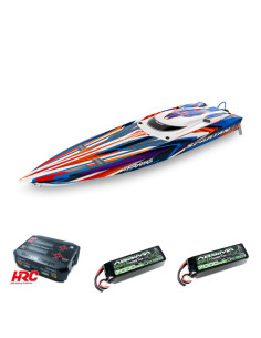 PACK BARCO TRAXXAS SPARTAN SR 36+2 BATERIAS ABSIMA 7000MAH 11,1V+CARGADOR HRC DUAL - Imagen 1