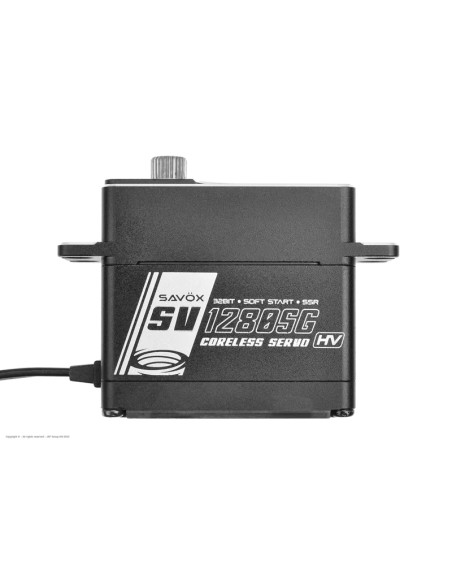 SV-1280SG SERVO SAVOX Digital  Alto Voltaje Motor sin núcleo  Engranaje de acero - Imagen 2