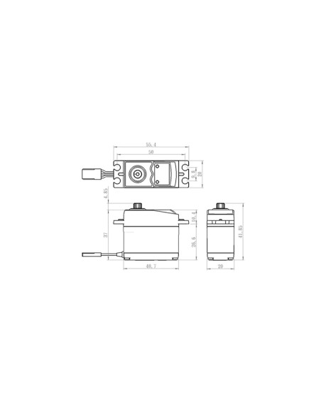 SV-0220MG PLUS SERVO SAVOX Digital Alto voltaje Motor de CC  Engranaje metálico - Imagen 3