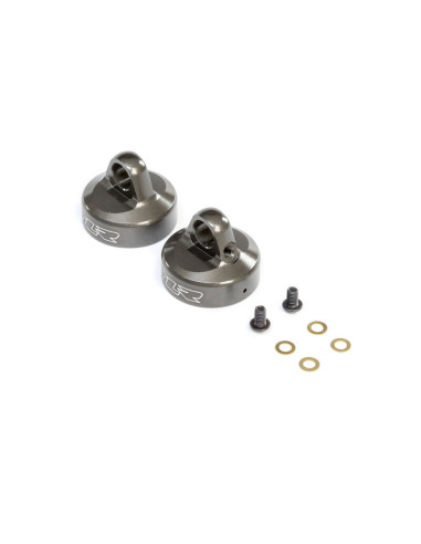 TLR243040 Tapa de purga de amortiguador de aluminio de 16 mm (2): 8X, 8XE - Imagen 1