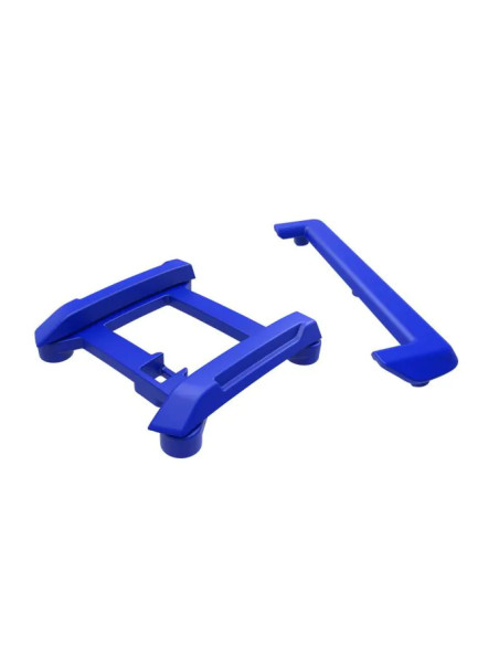 TRX10717-BLUE Placa protectora (techo)/protector de portón trasero (azul)/soportes (2)/BCS de 3 x 8 mm (7) - Imagen 1