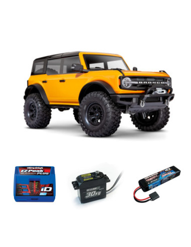 PACK TRX4 FORD BRONCO 2021CARROCERIA SIN CLIP+BATERIA Y CARGADOR+CAMBIO DE SERVO - Imagen 1