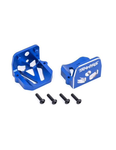TRX7760-AZUL Soportes de motor, aluminio 6061-T6 (anodizado azul) (delantero y trasero) - Imagen 1