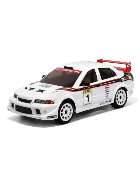 HNR MITSUBISHI EVO 1/10 DRIFT BRUSHLESS 60A 3300KW 4X4 WATERPROOF BLANCO RTR - Imagen 2