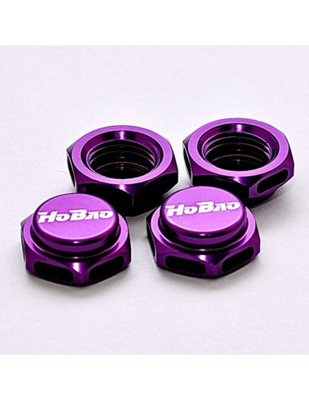 Hobao 87230P TAPA DE RUEDA DE 17 mm (MORADA), 4 PIEZAS/PASO DE 1,25 mm - Imagen 1
