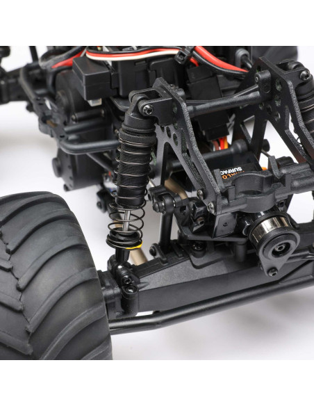 LOSI MONSTER TRUCK cepillado Mini LMT Zombie 2S 4X4 RTR a escala 1/18 (batería y cargador incluidos), rojo - Imagen 2