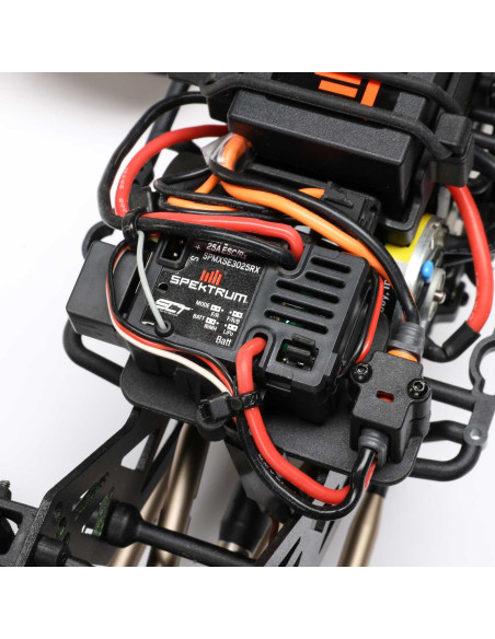 LOSI MONSTER TRUCK cepillado Mini LMT Zombie 2S 4X4 RTR a escala 1/18 (batería y cargador incluidos), rojo - Imagen 3