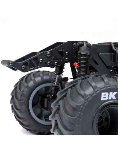 LOSI MONSTER TRUCK cepillado Mini LMT Zombie 2S 4X4 RTR a escala 1/18 (batería y cargador incluidos), rojo - Imagen 4