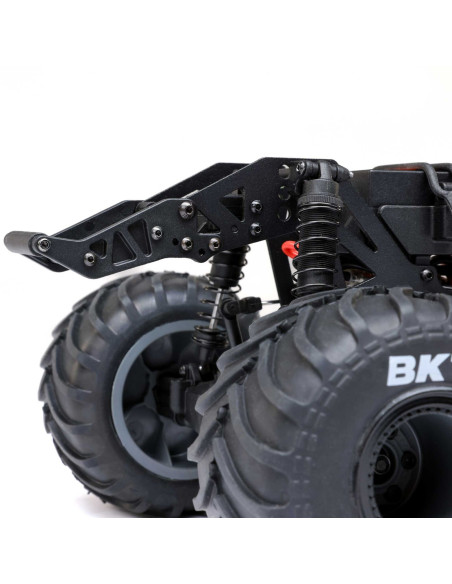 LOSI MONSTER TRUCK cepillado Mini LMT Zombie 2S 4X4 RTR a escala 1/18 (batería y cargador incluidos), rojo - Imagen 4
