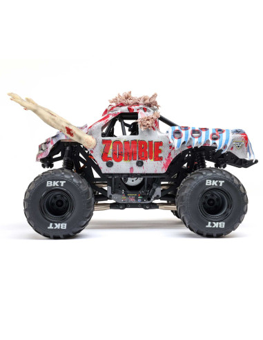 LOSI MONSTER TRUCK cepillado Mini LMT Zombie 2S 4X4 RTR a escala 1/18 (batería y cargador incluidos), rojo - Imagen 8