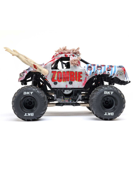LOSI MONSTER TRUCK cepillado Mini LMT Zombie 2S 4X4 RTR a escala 1/18 (batería y cargador incluidos), rojo - Imagen 8