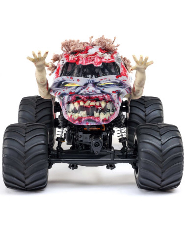 LOSI MONSTER TRUCK cepillado Mini LMT Zombie 2S 4X4 RTR a escala 1/18 (batería y cargador incluidos), rojo - Imagen 10