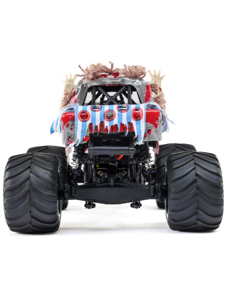 LOSI MONSTER TRUCK cepillado Mini LMT Zombie 2S 4X4 RTR a escala 1/18 (batería y cargador incluidos), rojo - Imagen 11