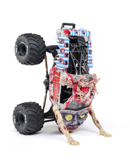 LOSI MONSTER TRUCK cepillado Mini LMT Zombie 2S 4X4 RTR a escala 1/18 (batería y cargador incluidos), rojo - Imagen 22