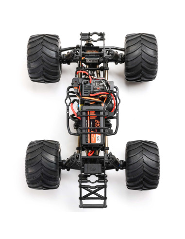 LOSI MONSTER TRUCK cepillado Mini LMT Zombie 2S 4X4 RTR a escala 1/18 (batería y cargador incluidos), rojo - Imagen 24