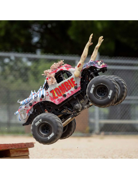 LOSI MONSTER TRUCK cepillado Mini LMT Zombie 2S 4X4 RTR a escala 1/18 (batería y cargador incluidos), rojo - Imagen 26