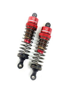 Absima 2330060 Amortiguador de aluminio de 100 mm para vehículos 1:8, rojo (2) - Imagen 1