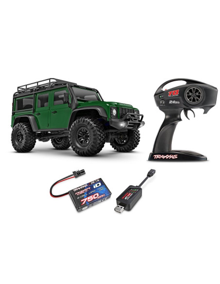 TRAXXAS LAND ROVER DEFENDER 1/18 TRX-4M Scale and Trail Crawler 4WD Electric Truck with TQ VERDE - Imagen 1